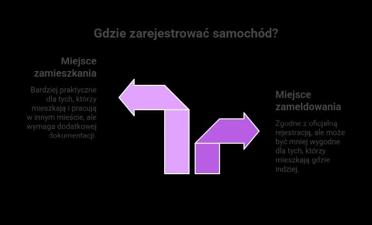 Rejestracja samochodu: Miejsce zamieszkania czy zameldowania? Poznaj zasady.